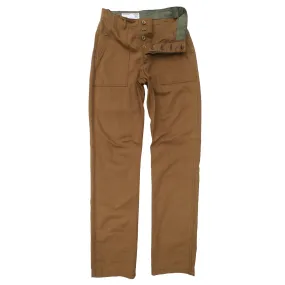 Crew Pants - Brown Twill - Warehouse Sleek and Soft