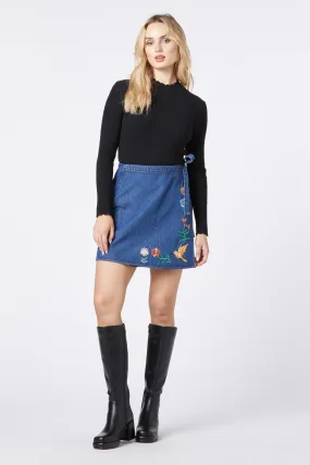 BreathableMeshLining Sweet Nectar Embroidered Skirt