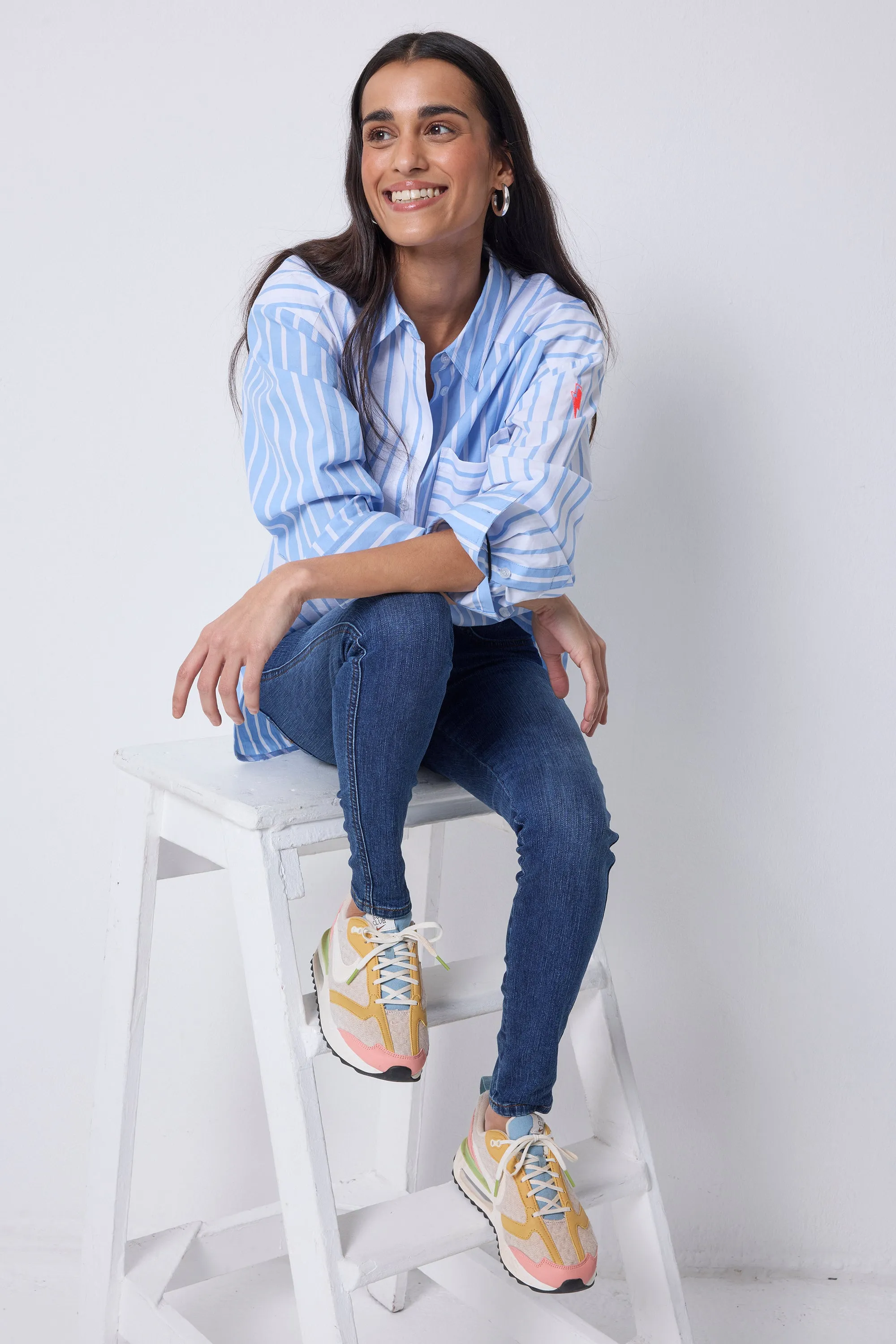 Authentic Indigo Slim Jeans Secure Cuff Design Outfit Staple