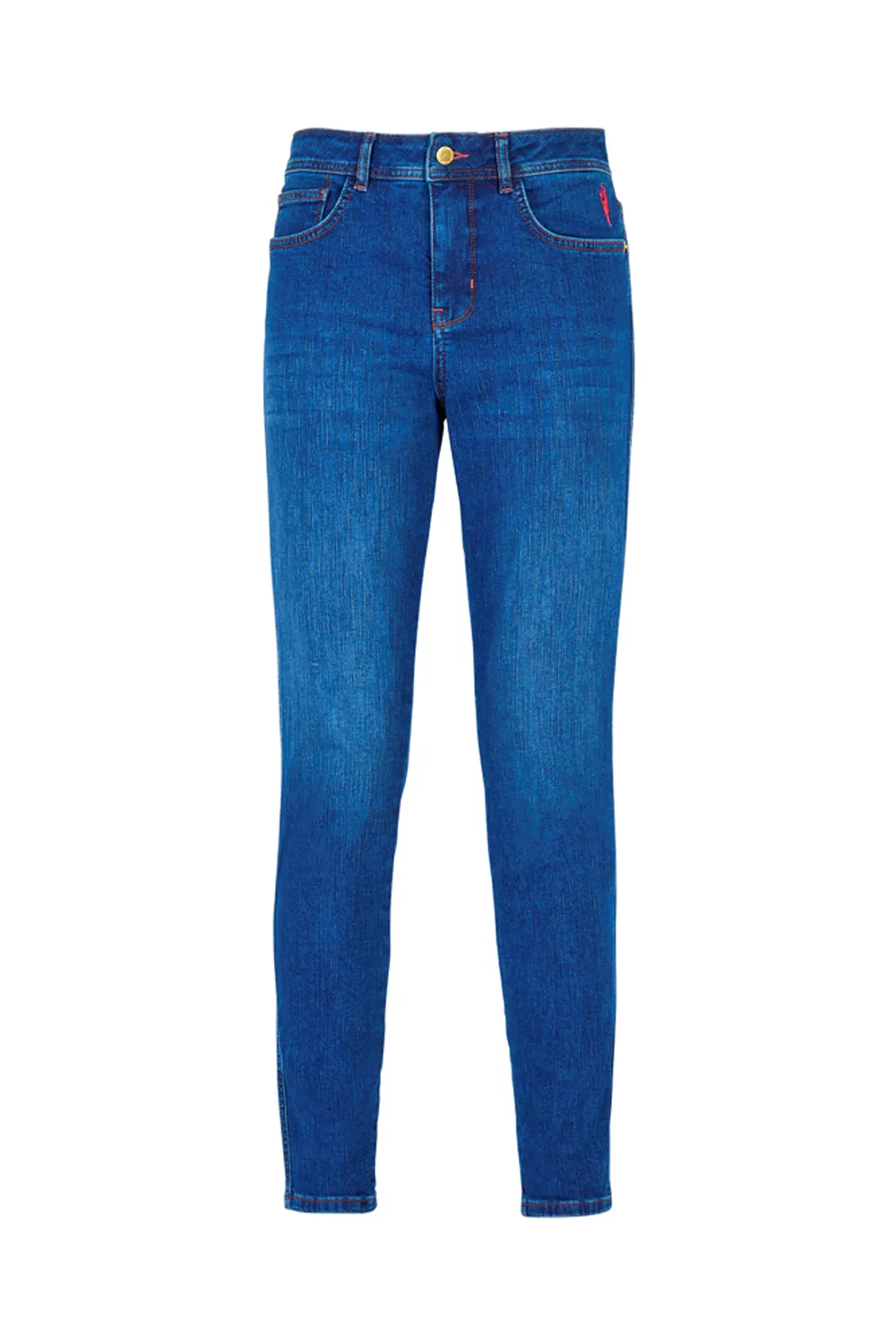 Authentic Indigo Slim Jeans WrinkleFreeFinish