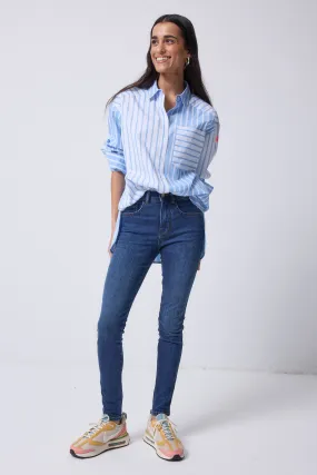 Authentic Indigo Slim Jeans Walk Friendly