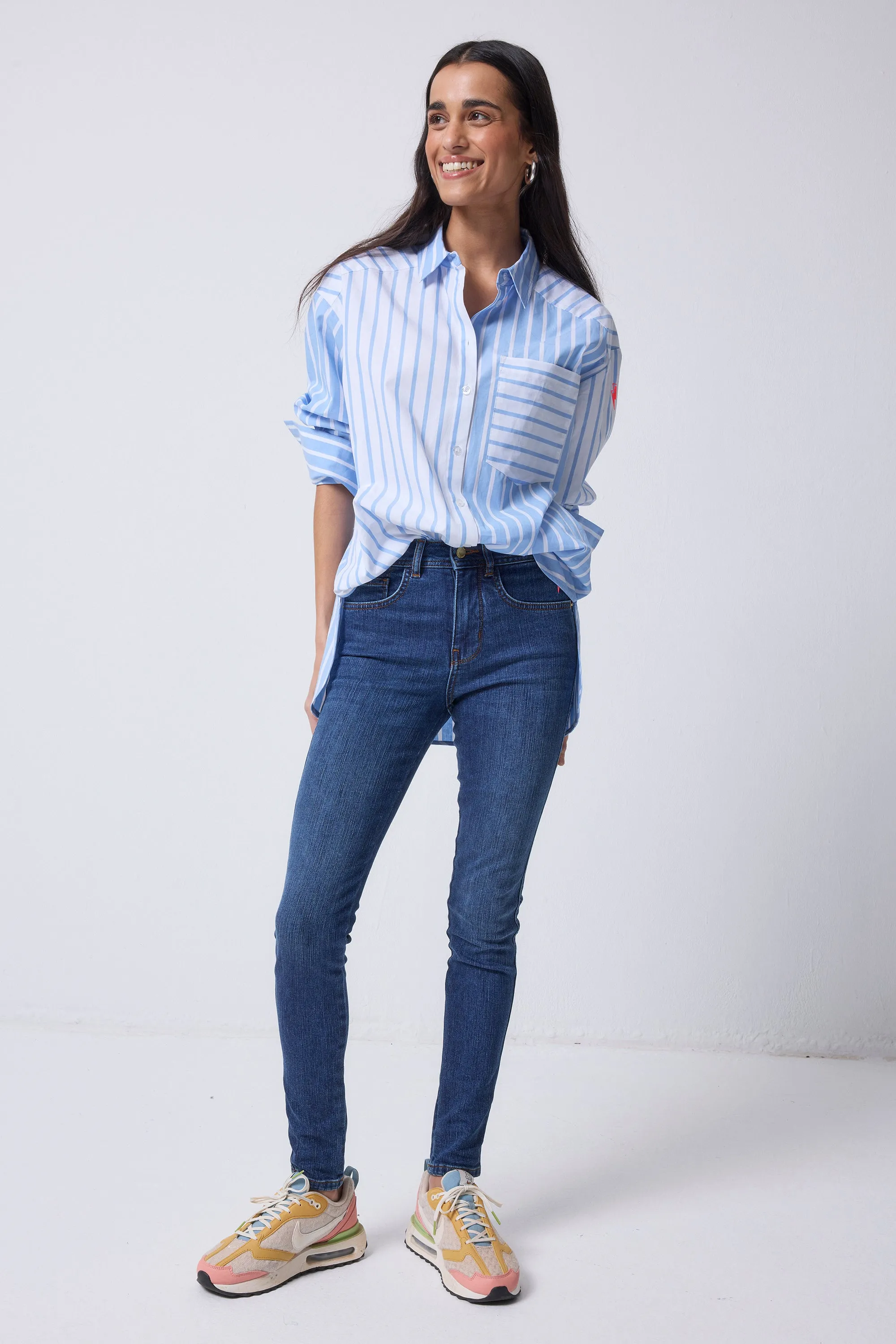 Authentic Indigo Slim Jeans Walk Friendly