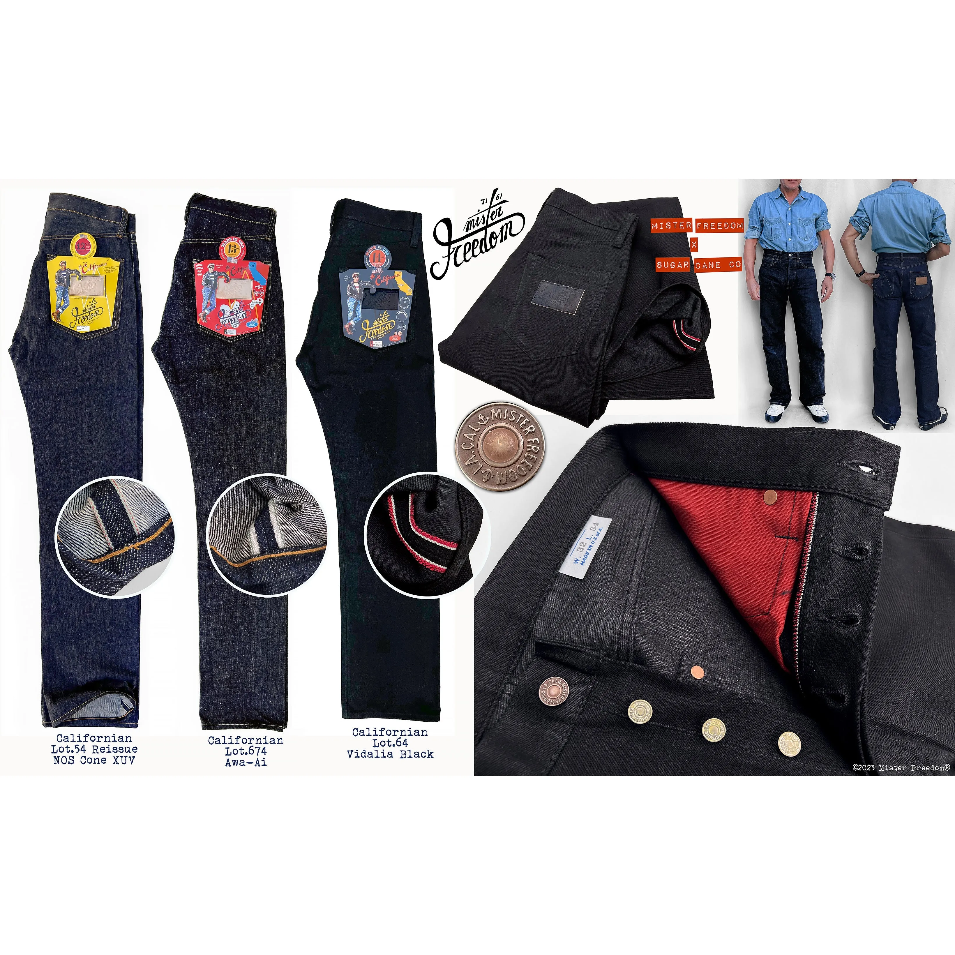 Californian Lot.54 Reissue - NOS Cone denim XUV "B-STOCK" Fit Comfort