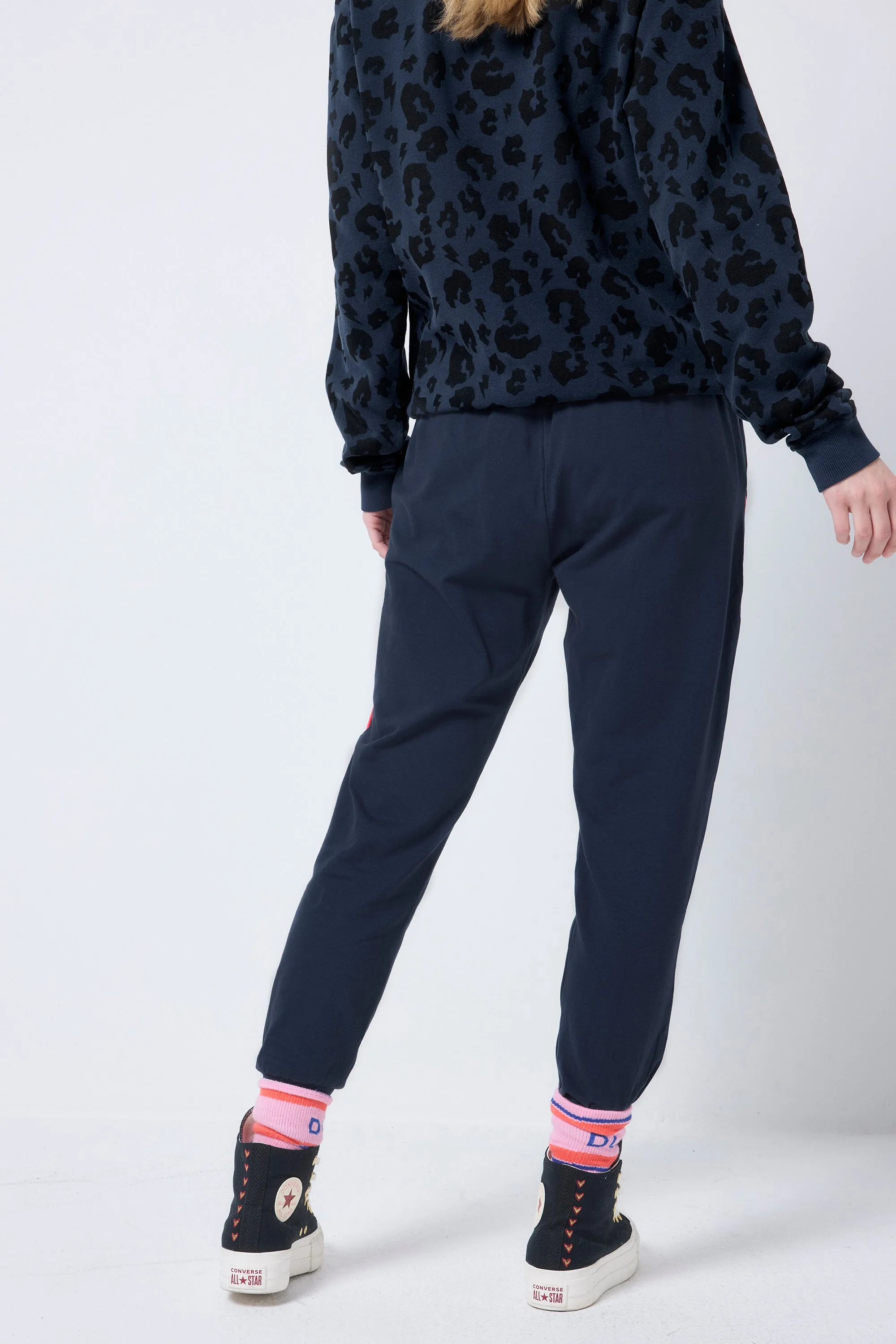 Breathable back panel Stretchable Fabric Navy Cosy Joggers