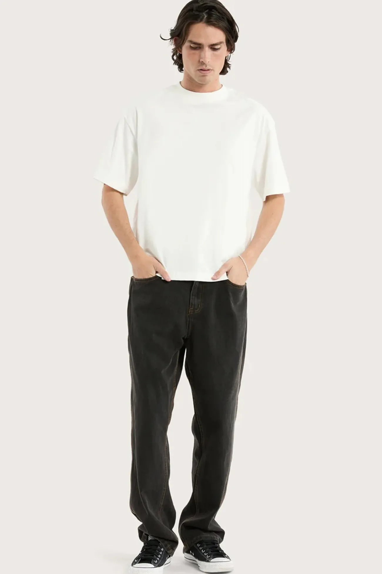 K6 Baggy Wide Leg Jean Black Sustainable Fabric Active Appeal