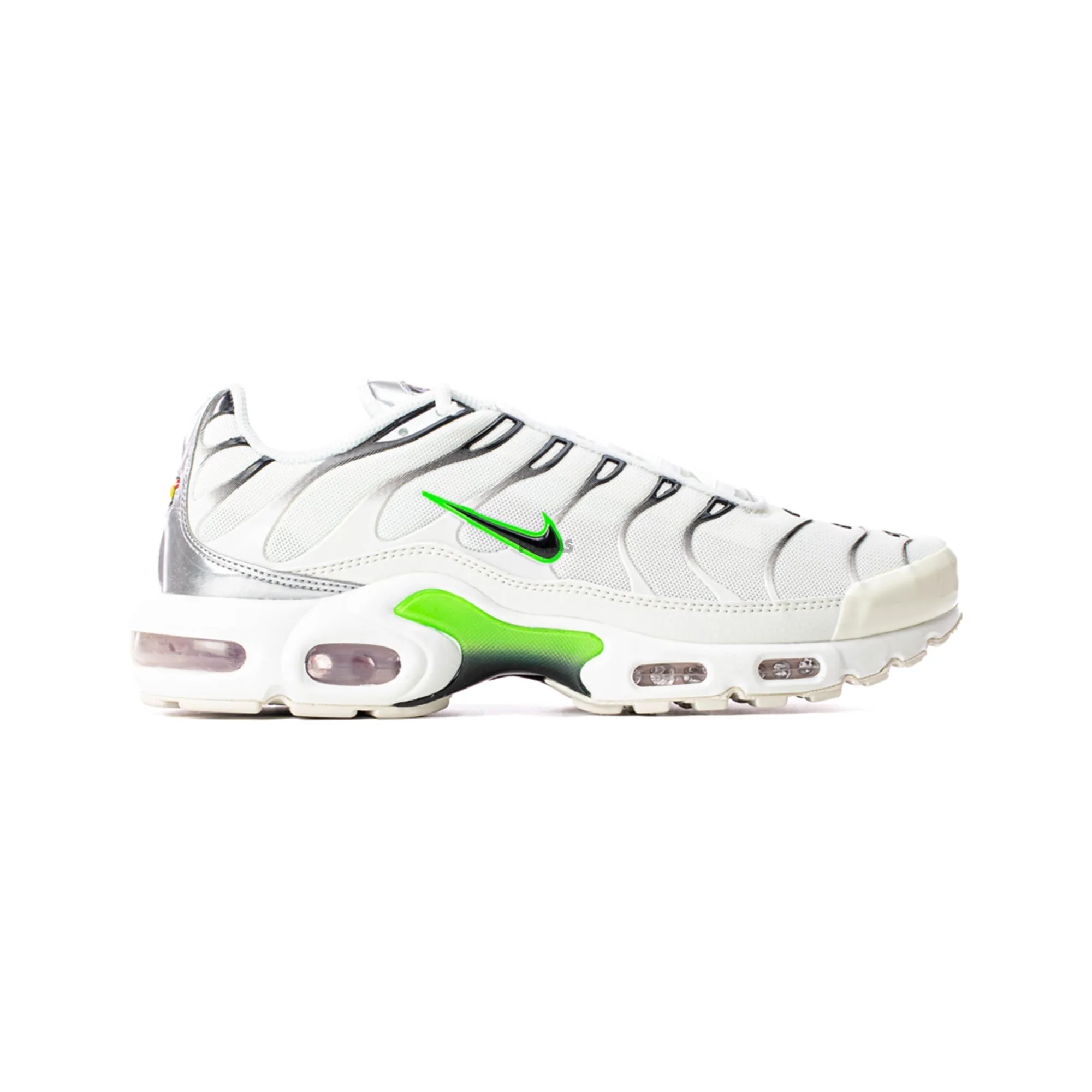 Gym Casual Stretchable Mesh Nike Air Max TN Plus 'White Strike Green' Women's (2021)