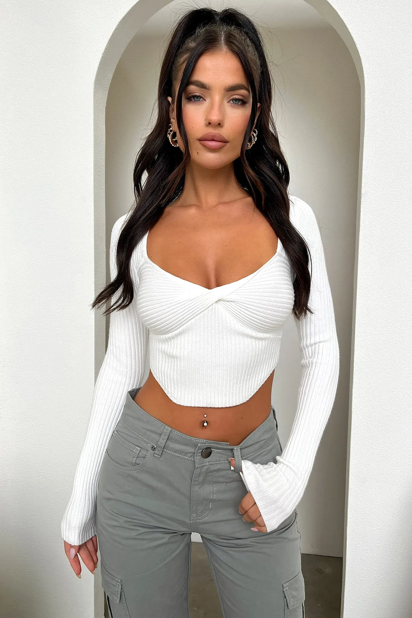 Fashionable Look Night Out Parent Style Gia Cargo Pants - Khaki