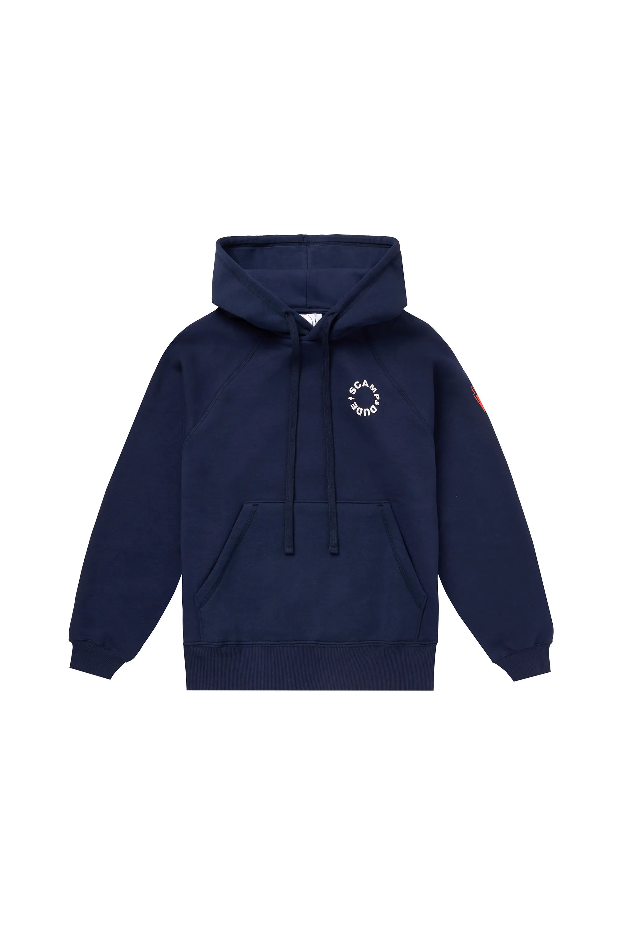 Navy Scamp & Dude Logo Relaxed Hoodie Dingo like