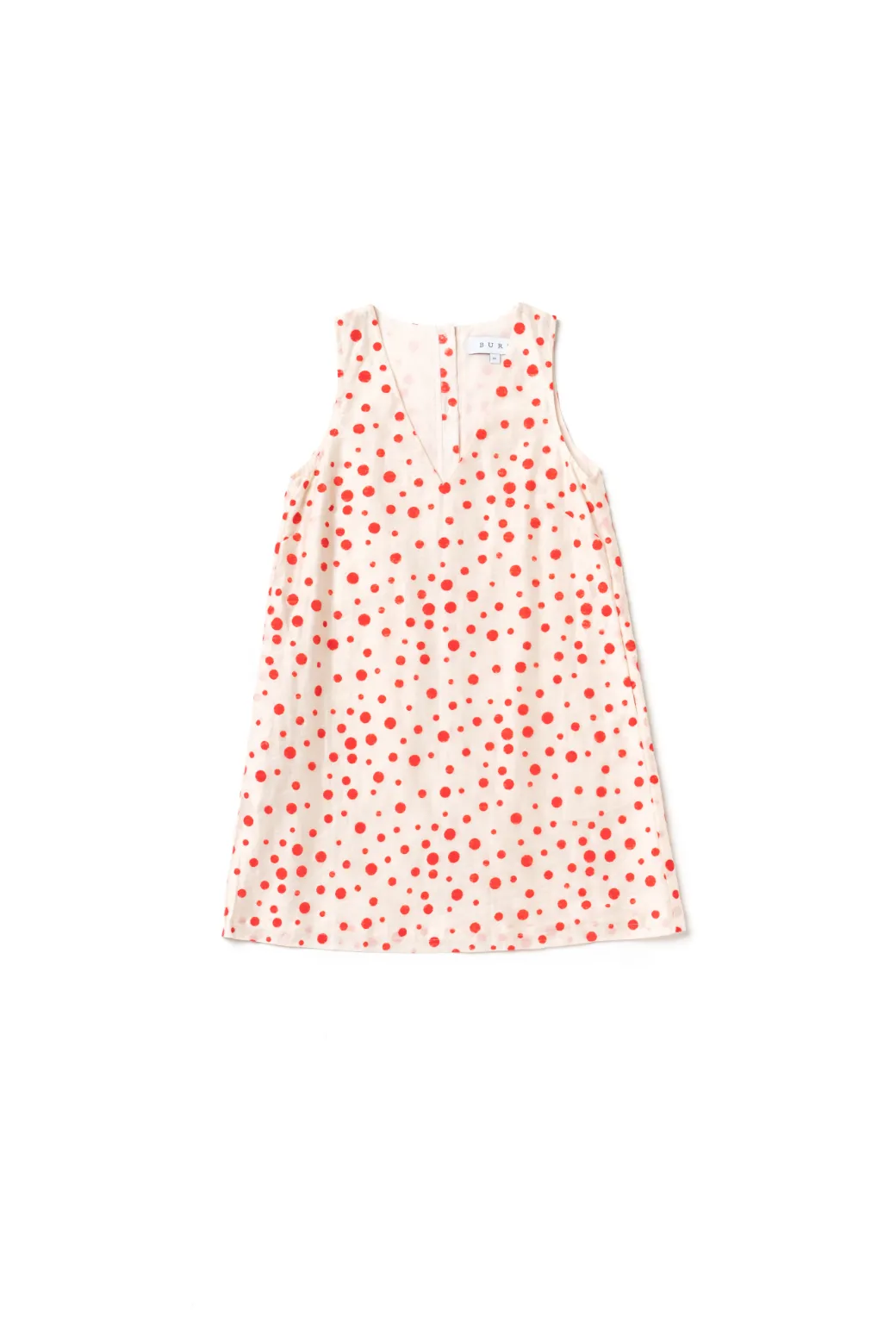 Le V Mod Dress - Flocking Dot Sculpted Form