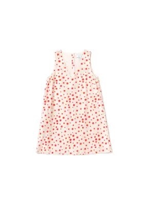 Le V Mod Dress - Flocking Dot Sculpted Form