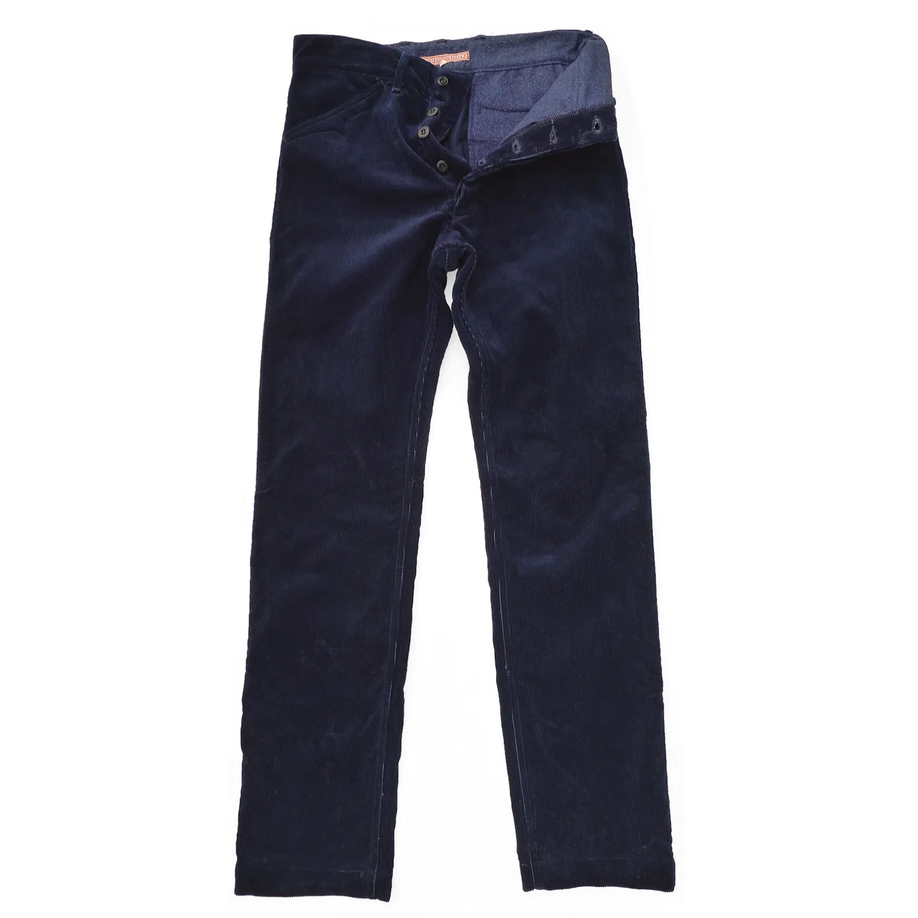 Chic Fit Sleek and Soft El Americano Trousers - Indigo Corduroy - Warehouse