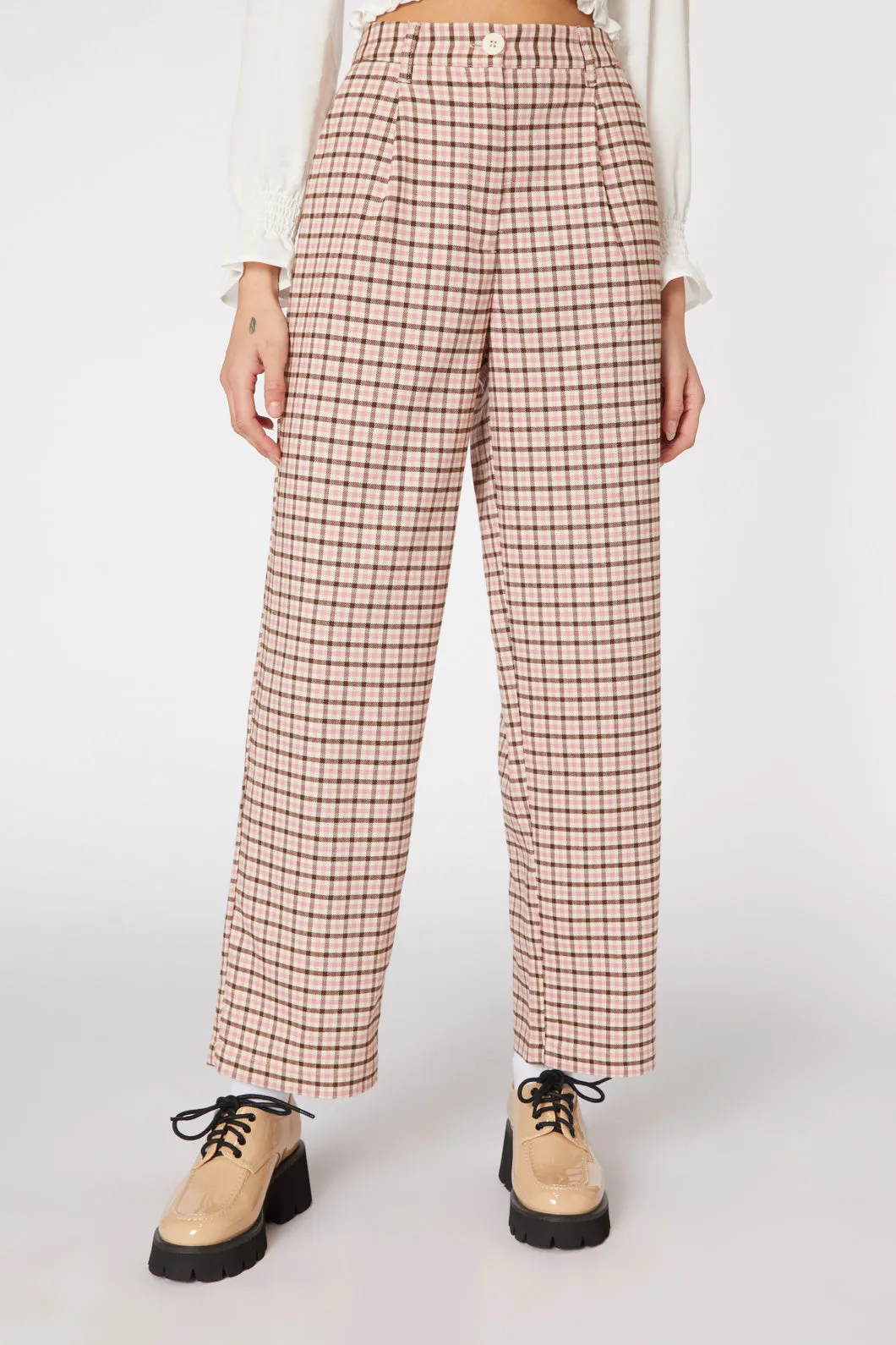 Teigen Check Pant Casual Stretch Wear