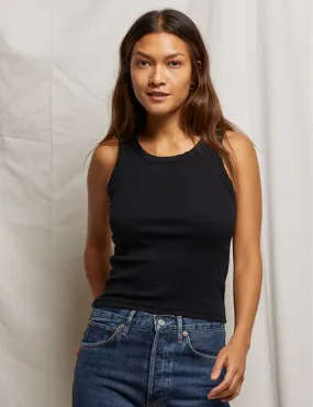 Training - worthy Elle Rib Tank, True Black