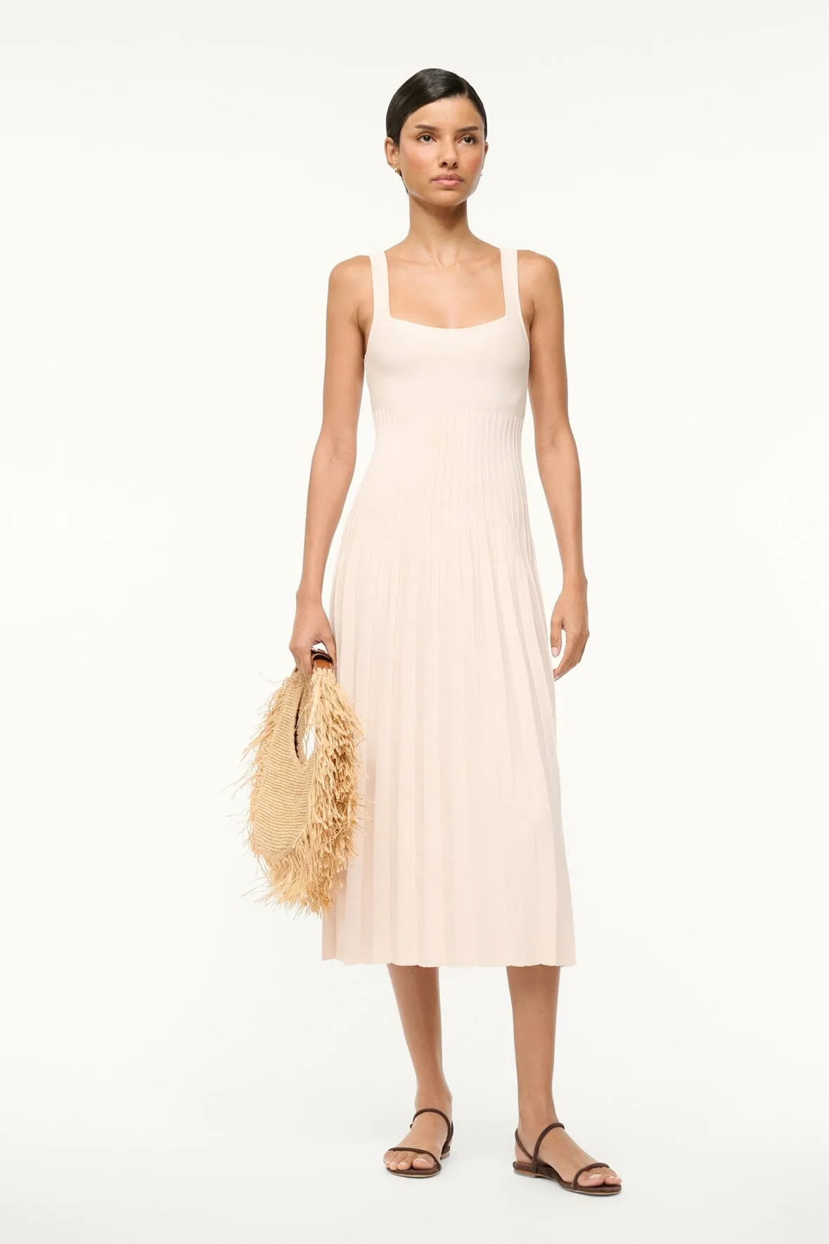 ELLISON DRESS | ECRU Day Magic Square-Neck