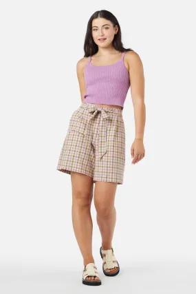 Emmie Check Short Performance Wear