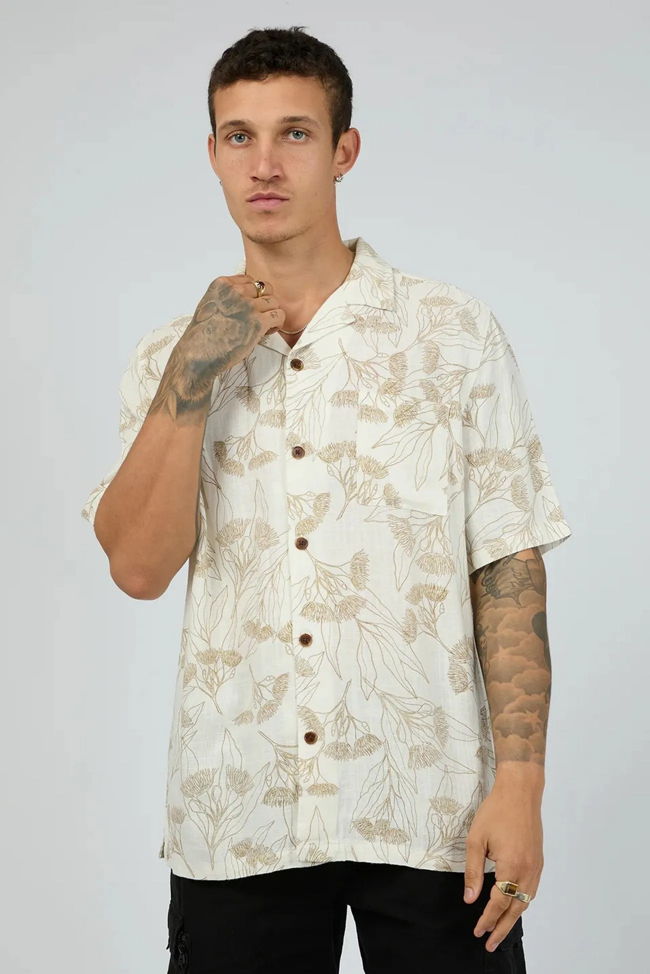 Native Short Sleeve Shirt Multicoloured RecycledPolyesterBlend