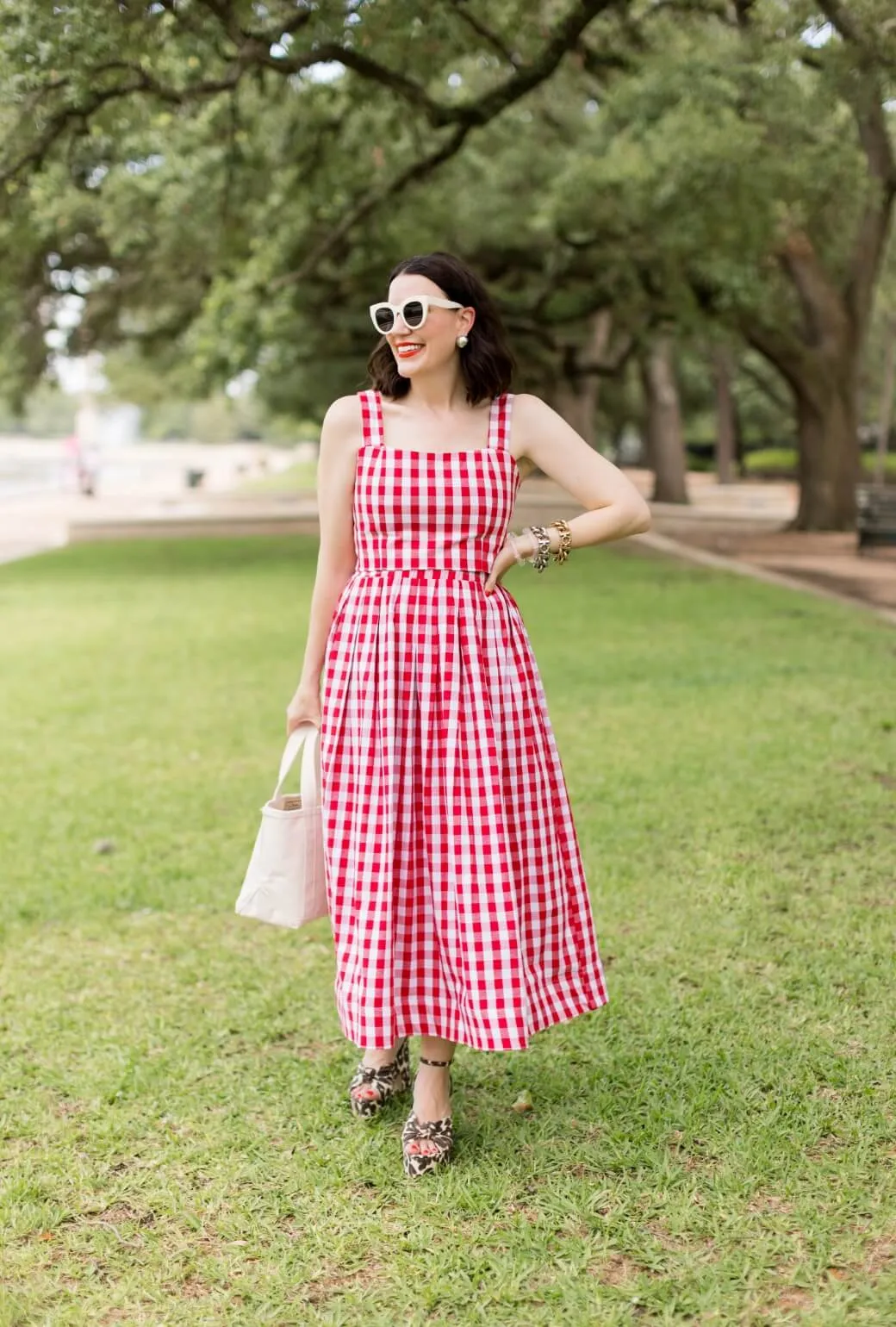 Tapered leg Breathable Layer Fit Buru x Val The Gen Skirt - Red Gingham