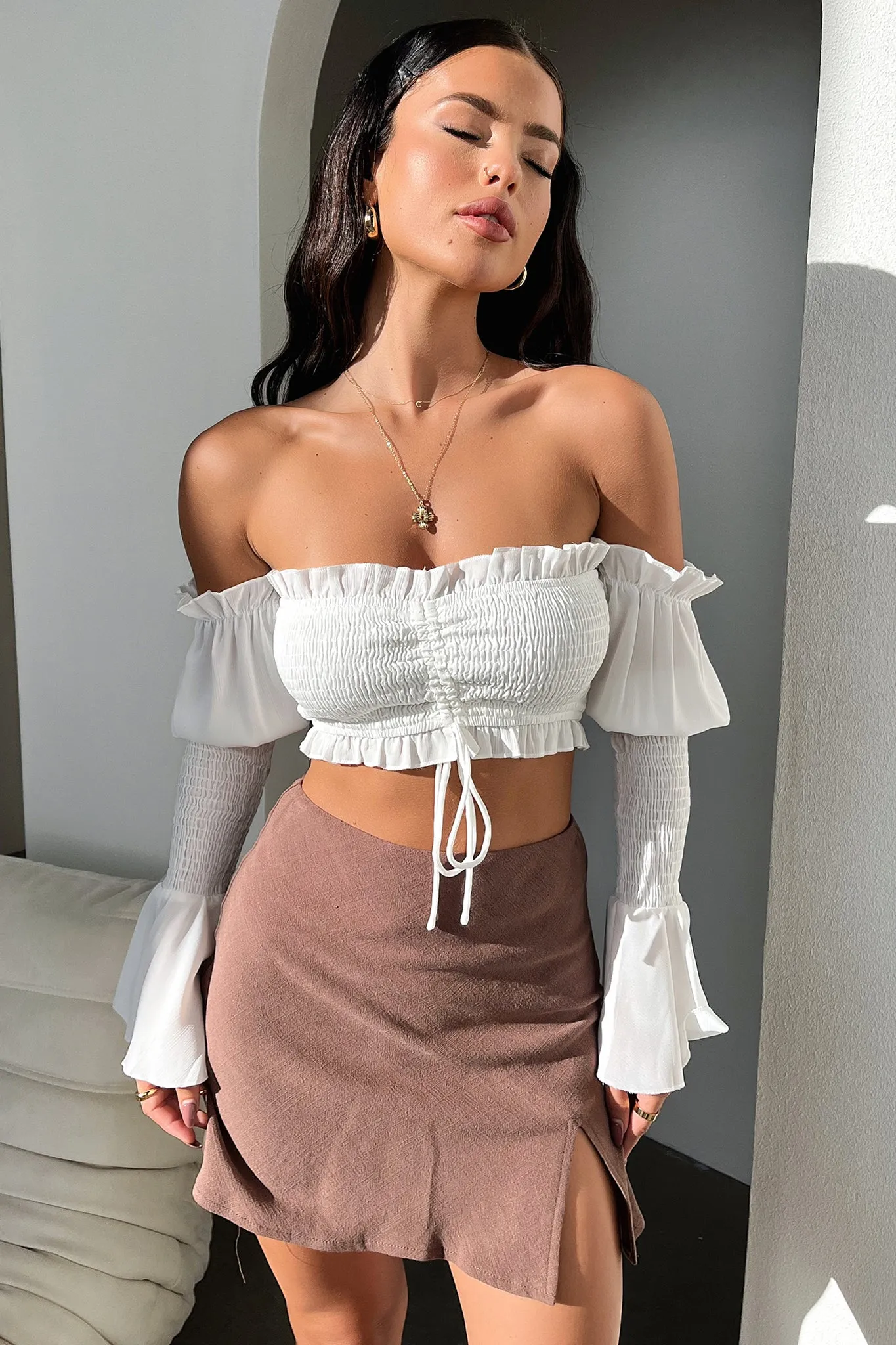 Cozy Vibes Chill Vibe Zara Mini Skirt - Brown