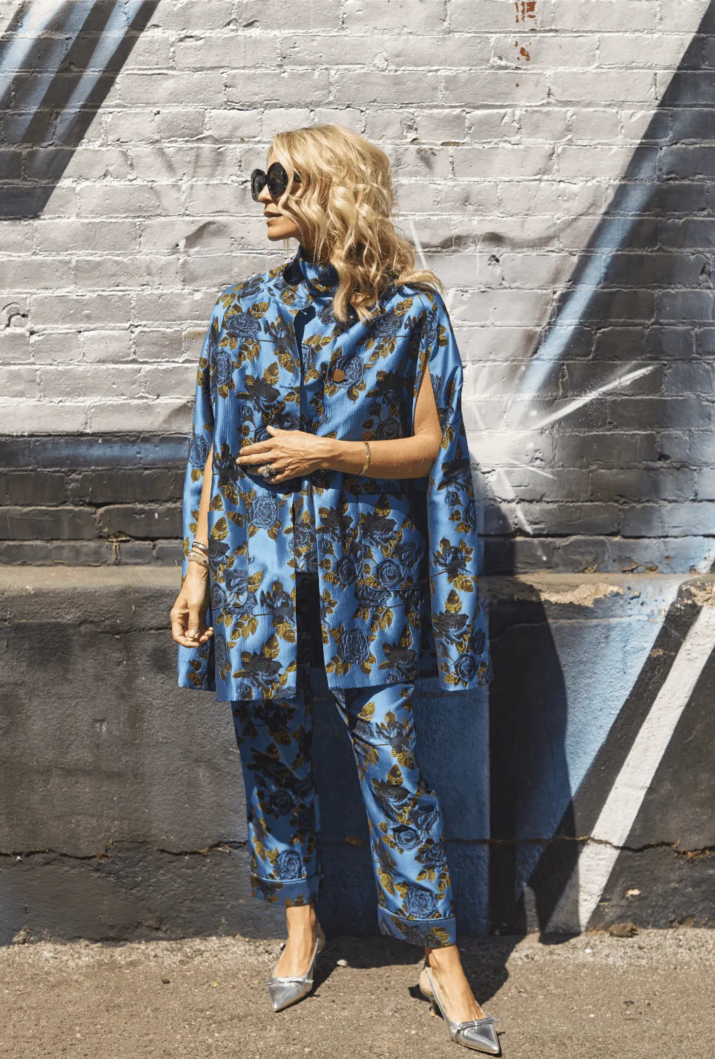 Work Ready Everyday Pants - Blue Rose Jacquard