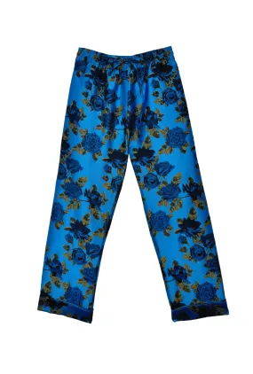 Everyday Pants - Blue Rose Jacquard Sleek lines