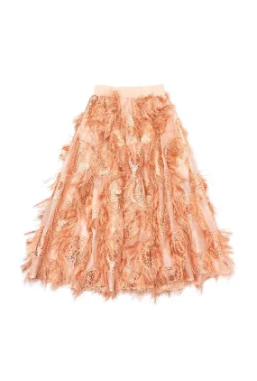 Eyelash Elastic Waist Skirt - Rose Gold Performance Support Perfect Design