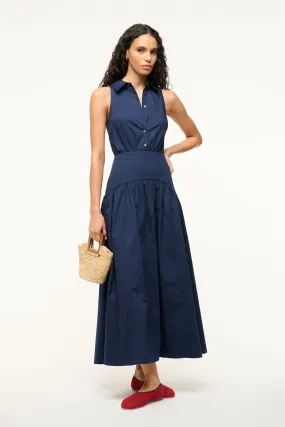 ROMY DRESS | NAVY Flawless Waistband Fit Villa Mood