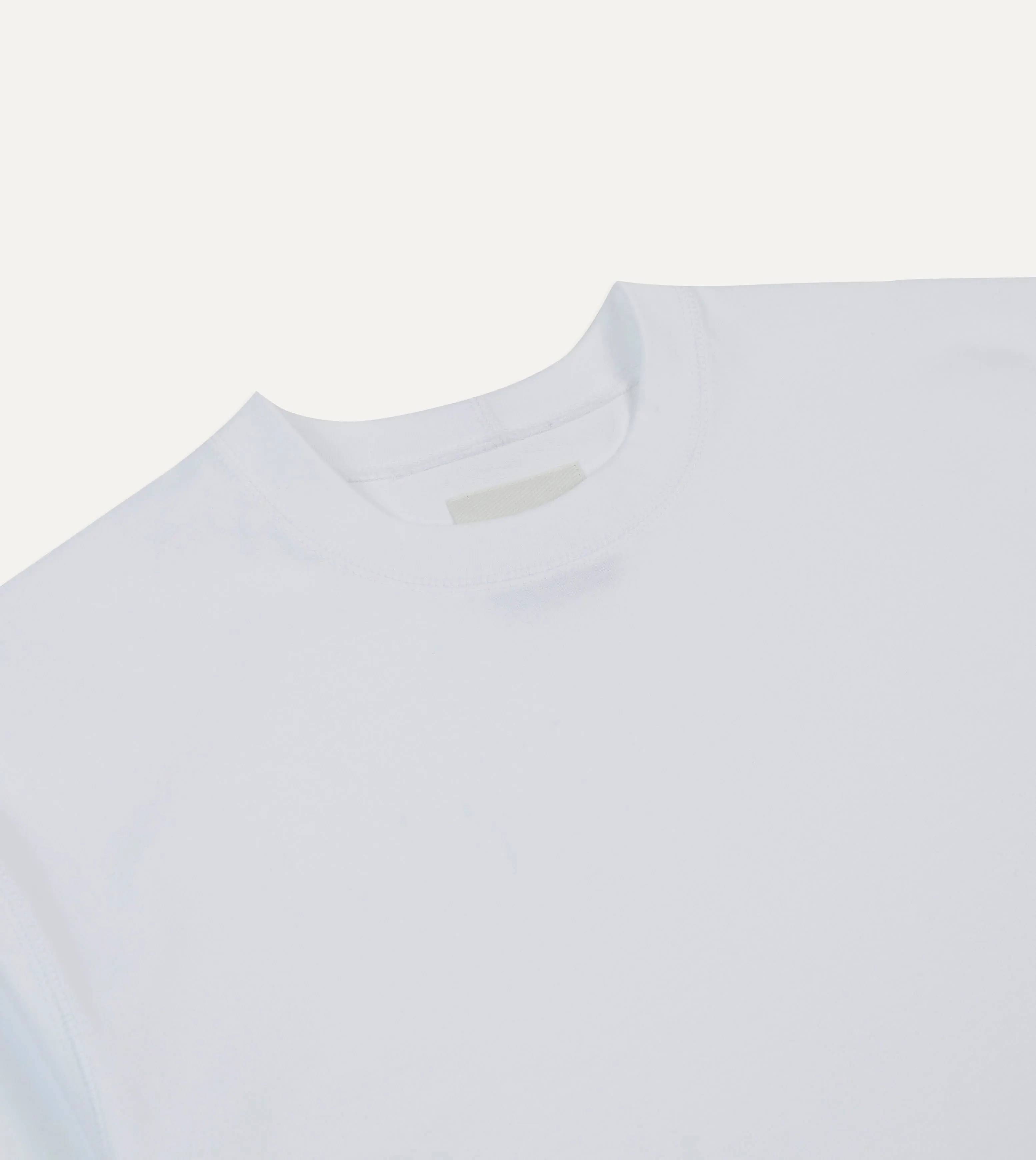 White Horseshoe Embroidered Crew Neck Hiking T-Shirt Lightweight Construction Cozy Fit