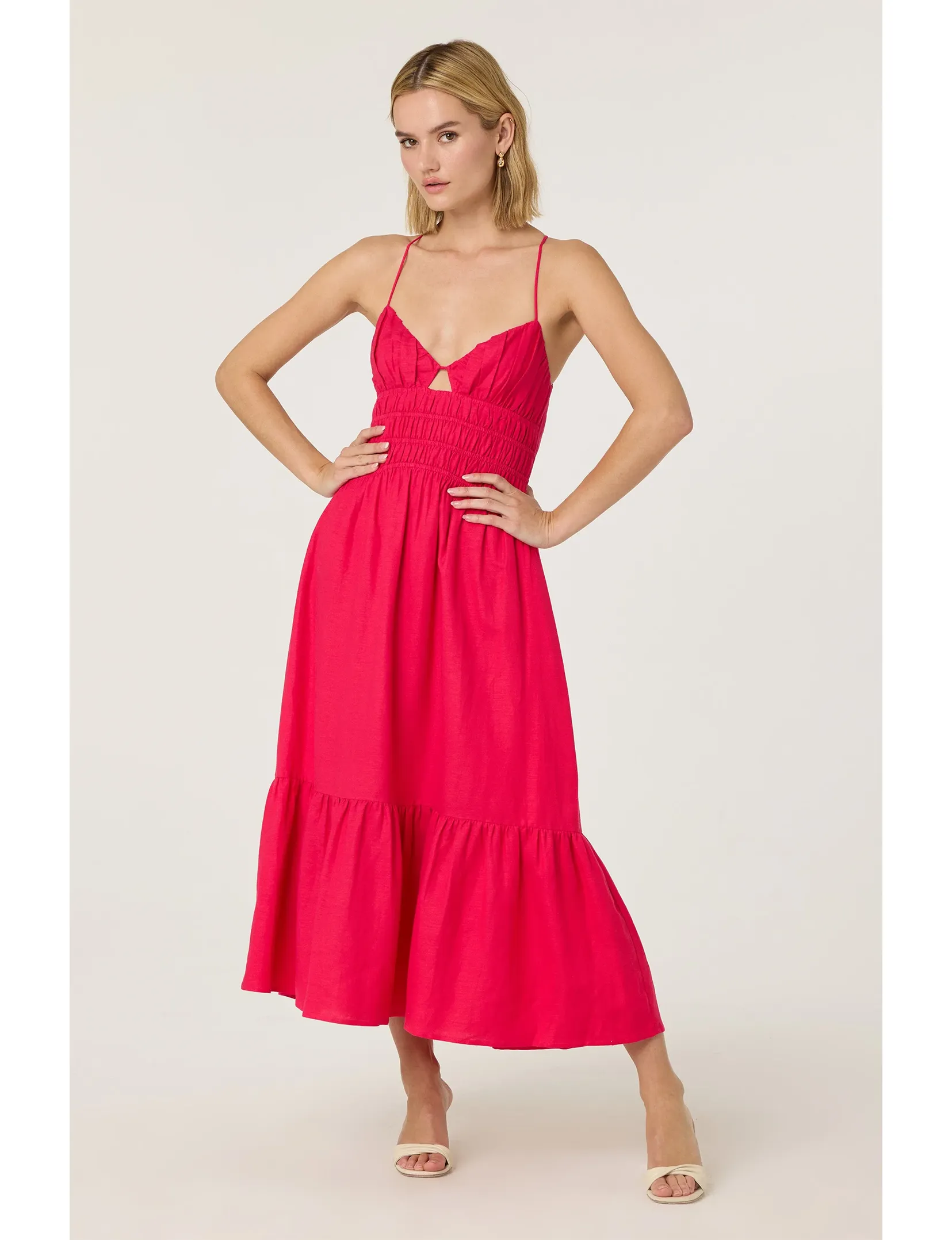 Art Spirit Bold Look Eleni Dress, Fuchsia