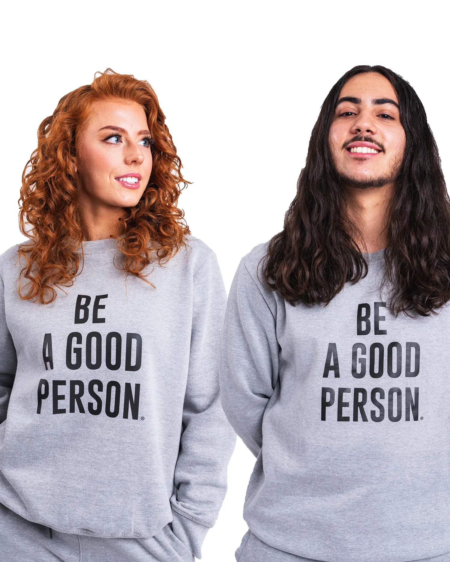 Signature Crewneck - Heather Grey Guinea pig like