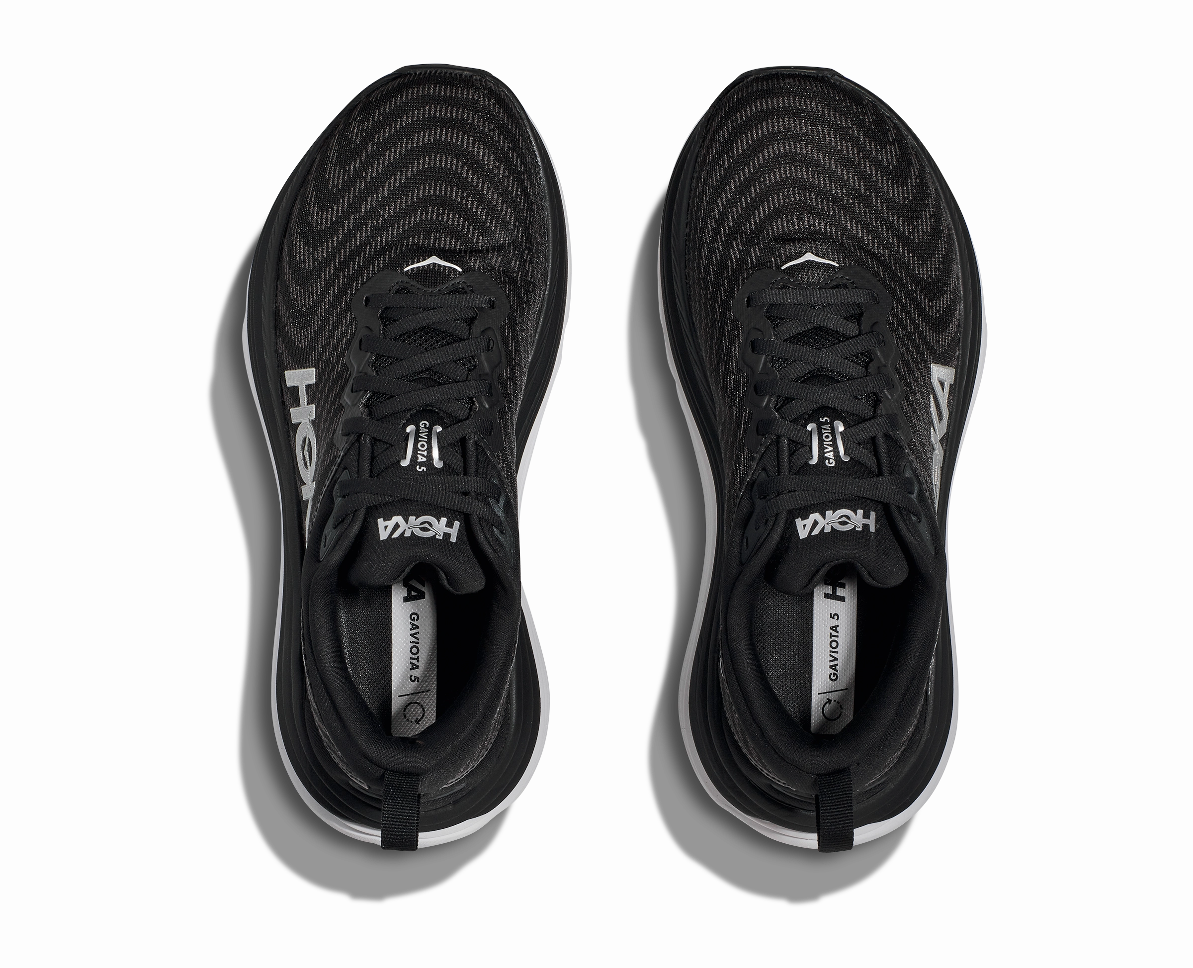 HOKA GAVIOTA V5 MENS MEDIUM lace up closure
