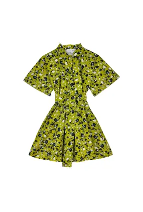 Perfectly Fit Look The Donna Day Gown Mini - Chartreuse Floral