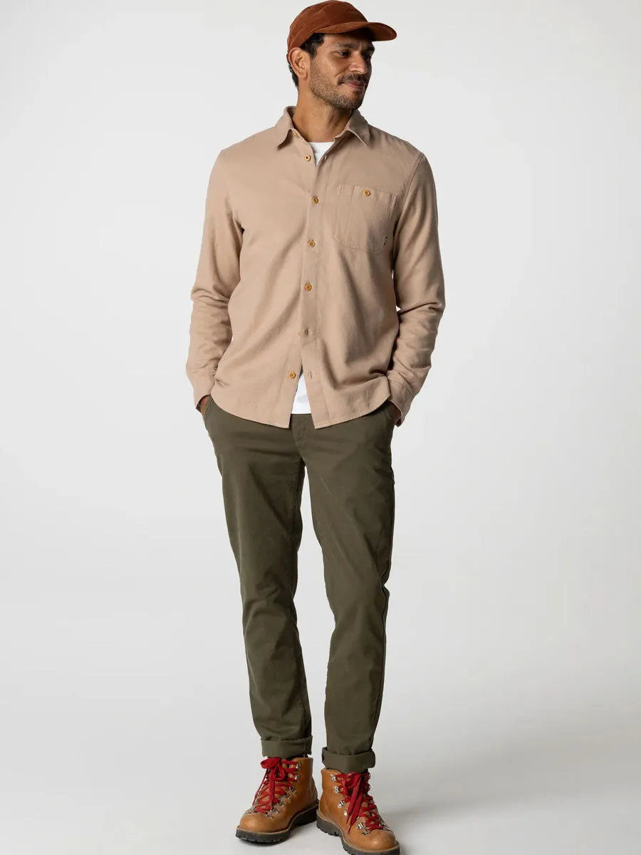 FINISTERRE GYLLY SHIRT - TAUPE DOBBY Adjustable Shoulder Straps UltraSoft Blend