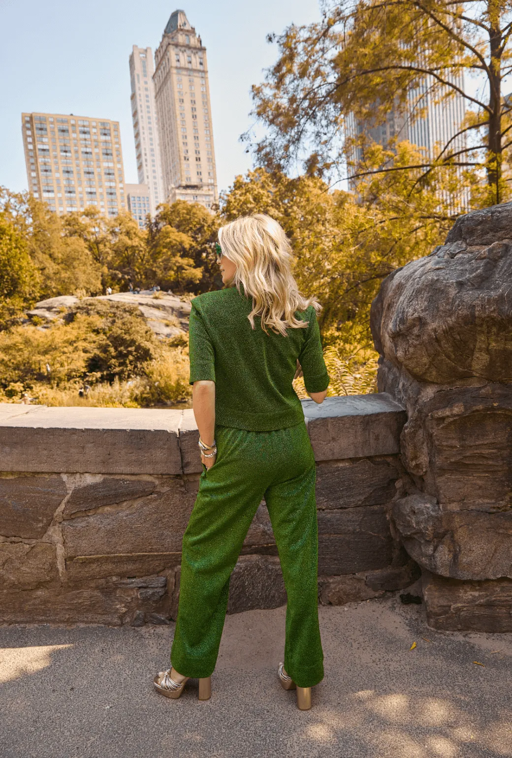 Clean Cut SAMPLE - Sparkle Trousers - Green