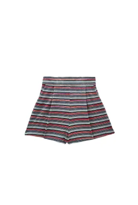 Flat Front Everyday Shorts - 70's Stripe Low Profile Design