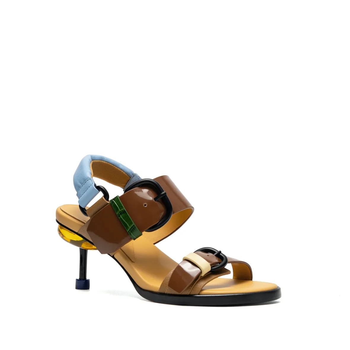 Impact protection Colorful High Heels OSHA LINE MID BROWN