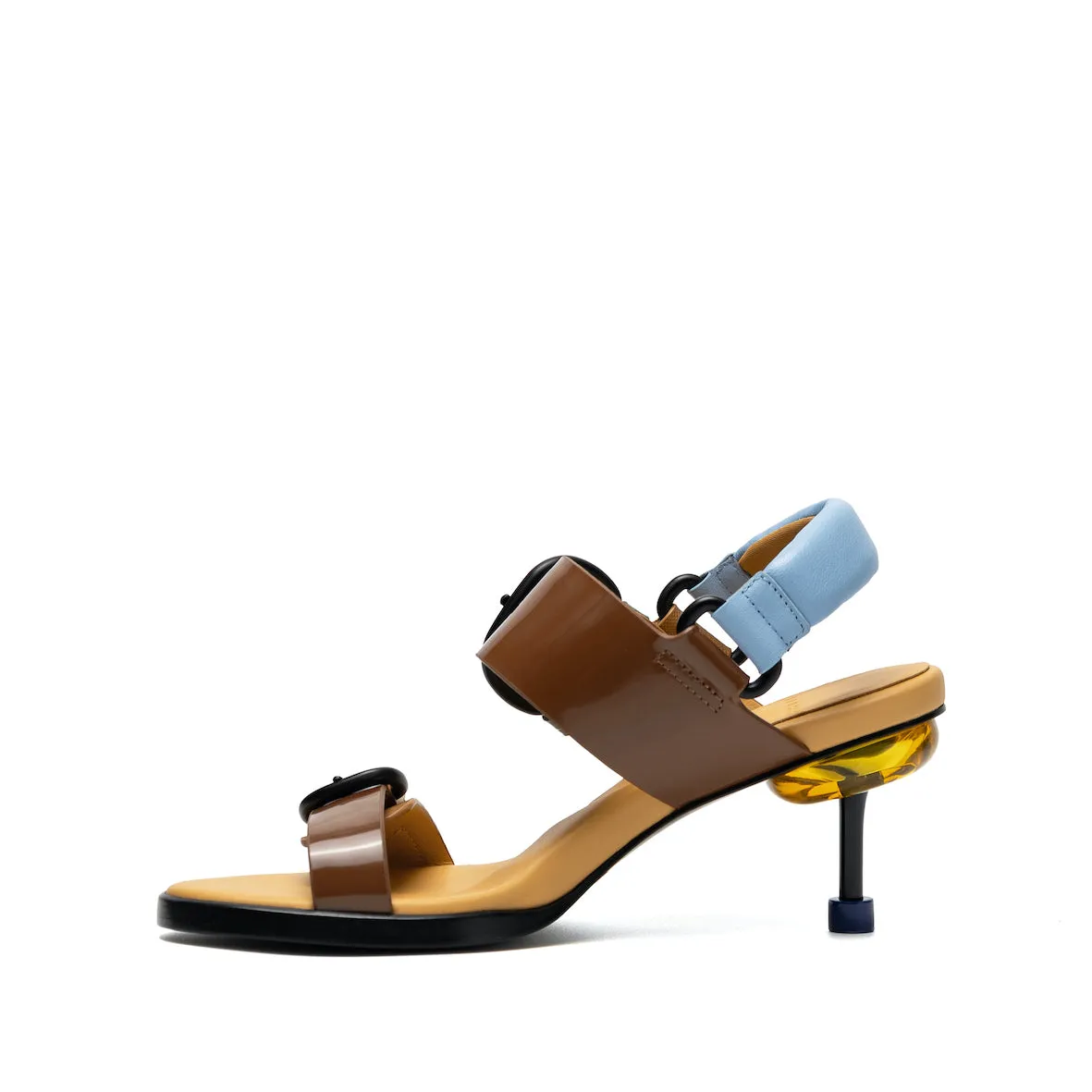 OSHA LINE MID BROWN Soft Motion Party Heels