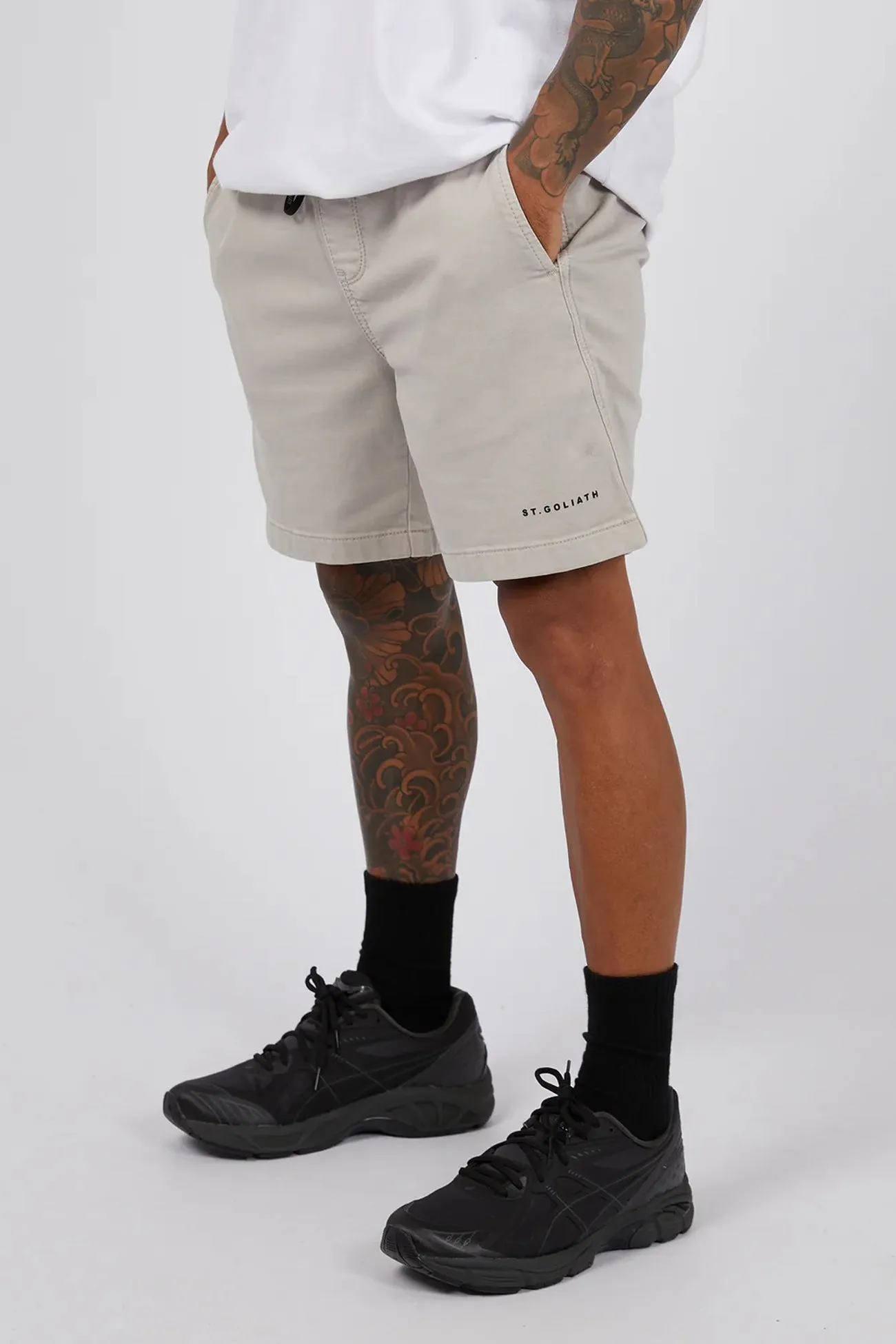 Tagless Labeling Weekend Ready Fairhaven Short Grey