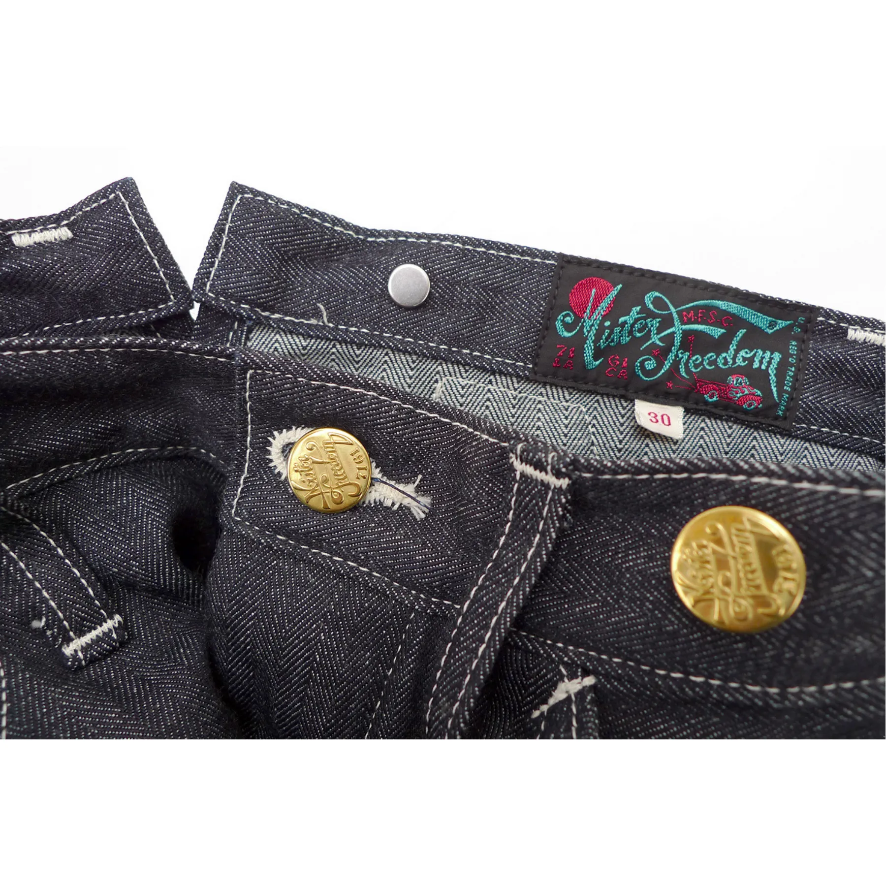 McKarsten Trousers - HBT Denim Athletic Fit Form Fit Comfort