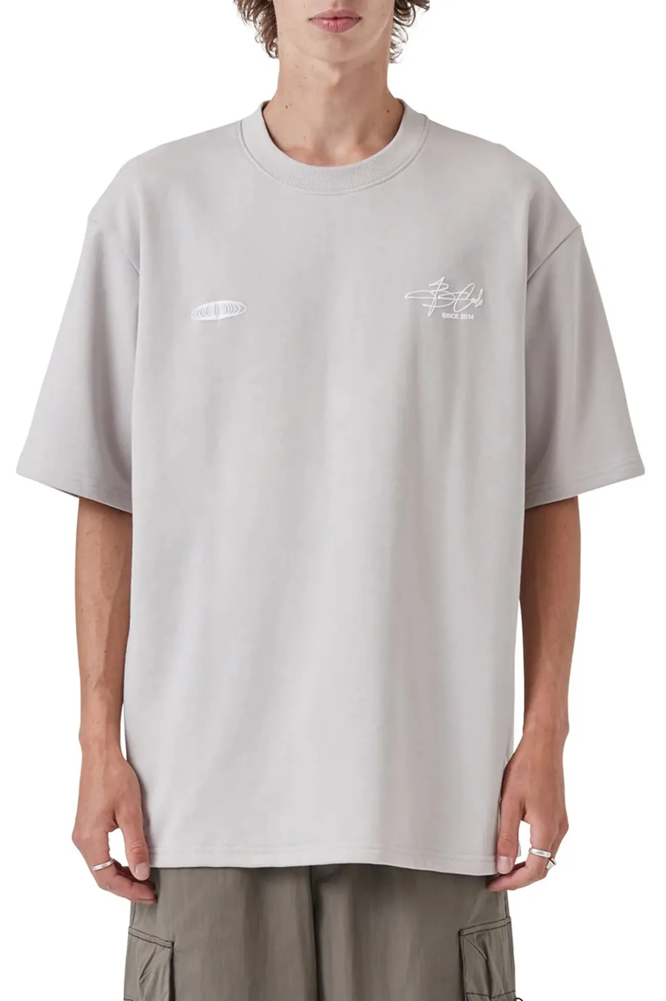 Hybrid Fabric Blend Euphoria Tee Cement Fleece