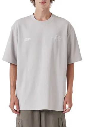 Hybrid Fabric Blend Euphoria Tee Cement Fleece