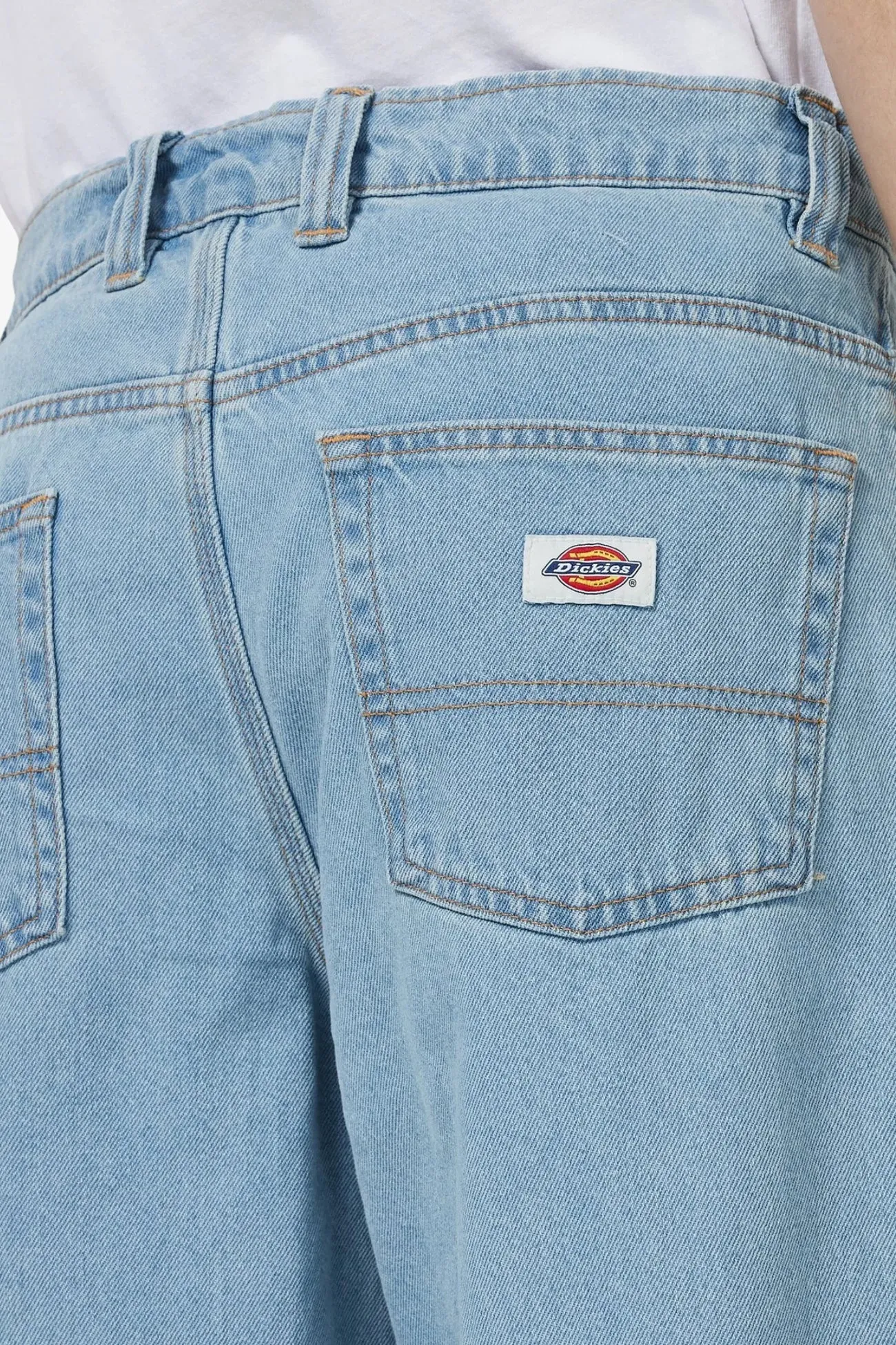 Thomasville Denim Jean Vintage Aged Blue RegularFit Rubberized Hem