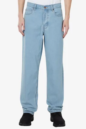 Bonded Seam Technology Thomasville Denim Jean Vintage Aged Blue