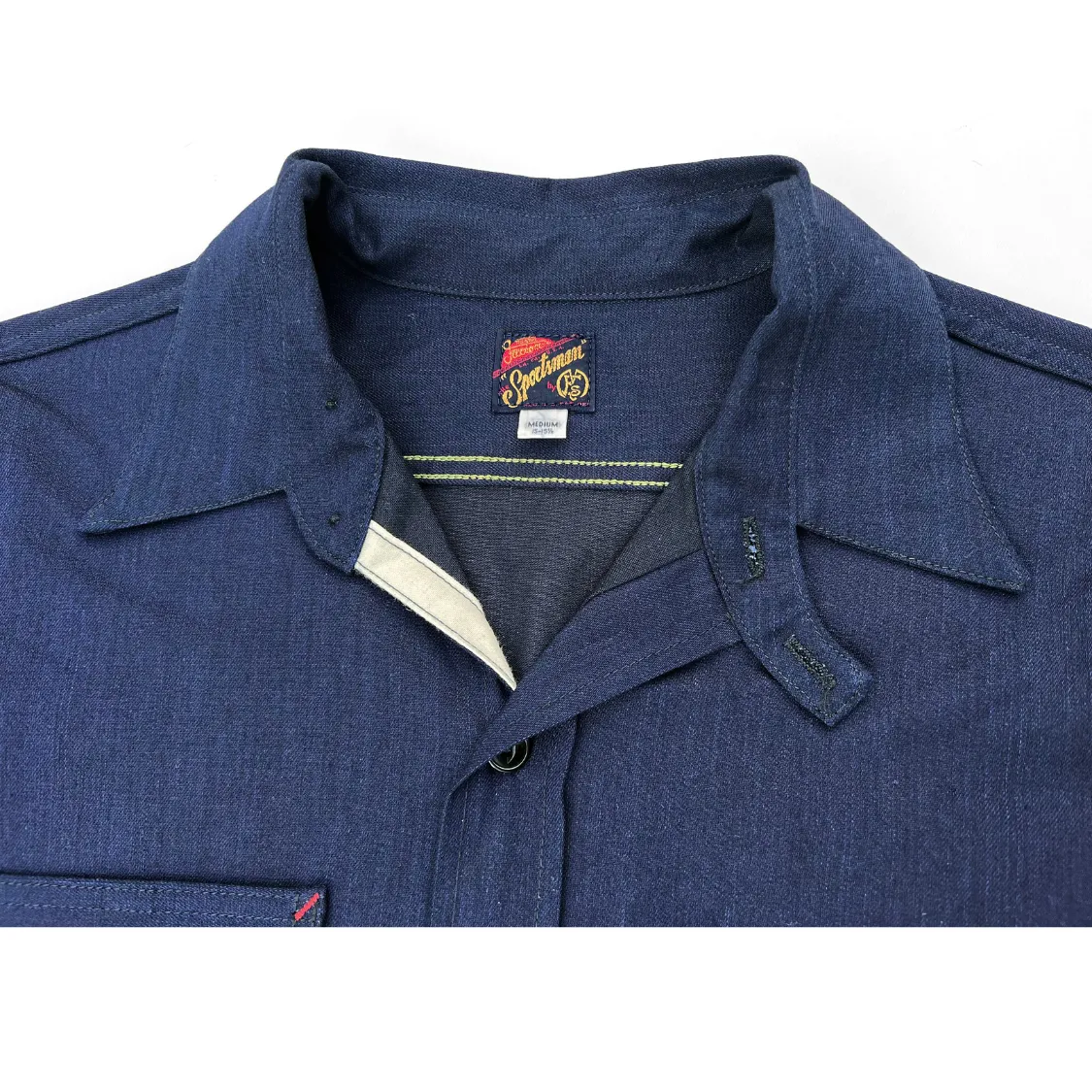 Ranger Shirt - NOS 7oz Cone Midnight Denim Sporty Look Ventilated Back Panel