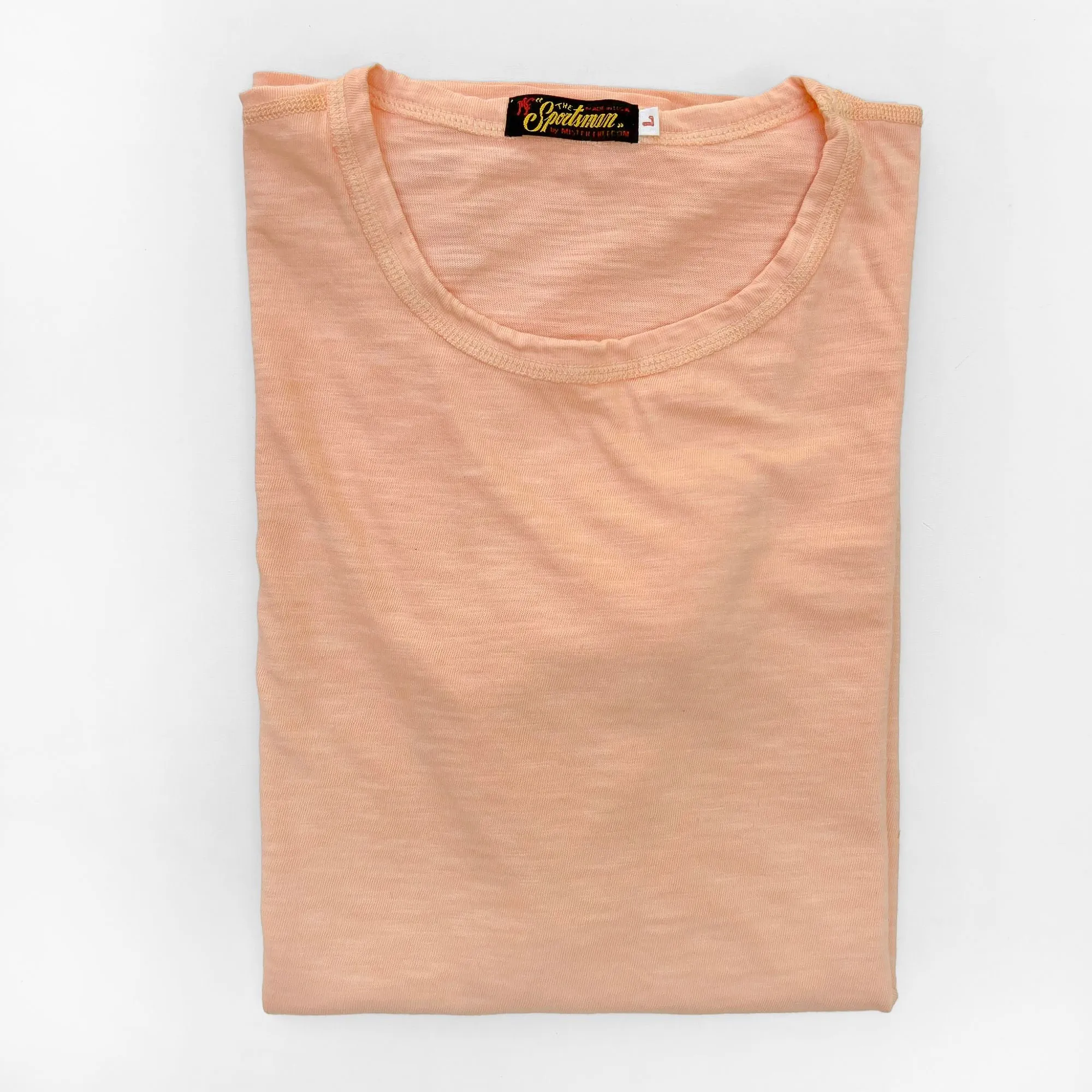 Stanley T-Shirt - Coral Pink SheerLayering Layered Placket Design