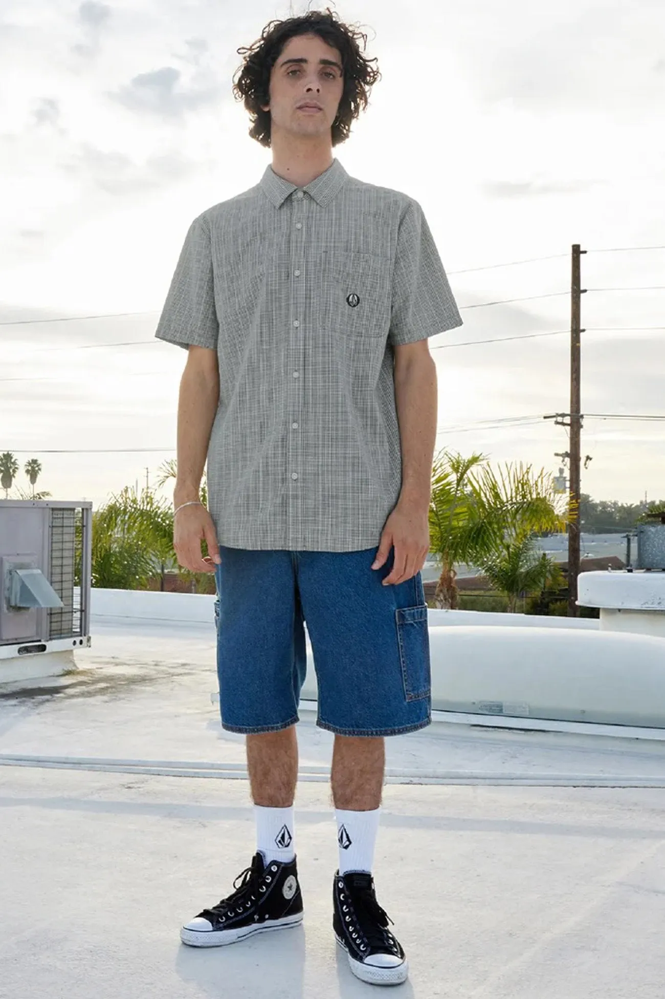 Lonsdale Short Sleeve Shirt Egg White LightReflectiveTrim