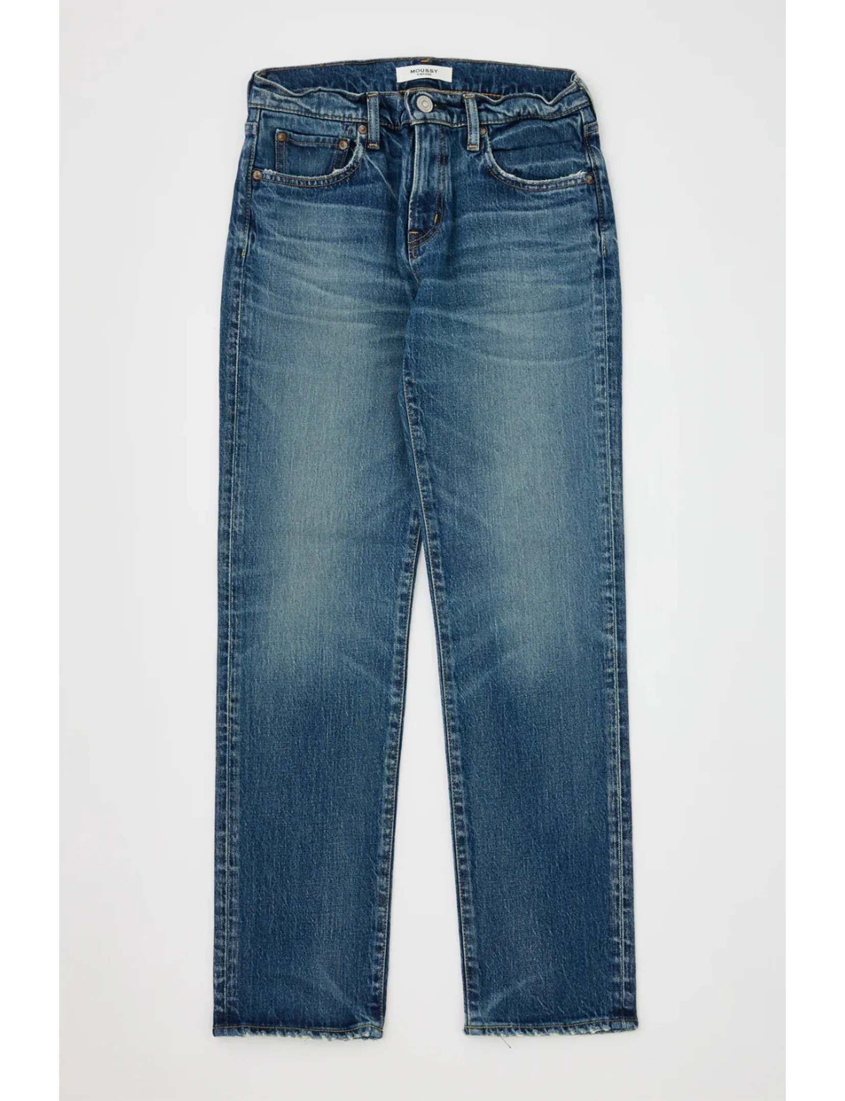 Casual Look Strong Stitch Florahome Slim Straight Leg, Blue