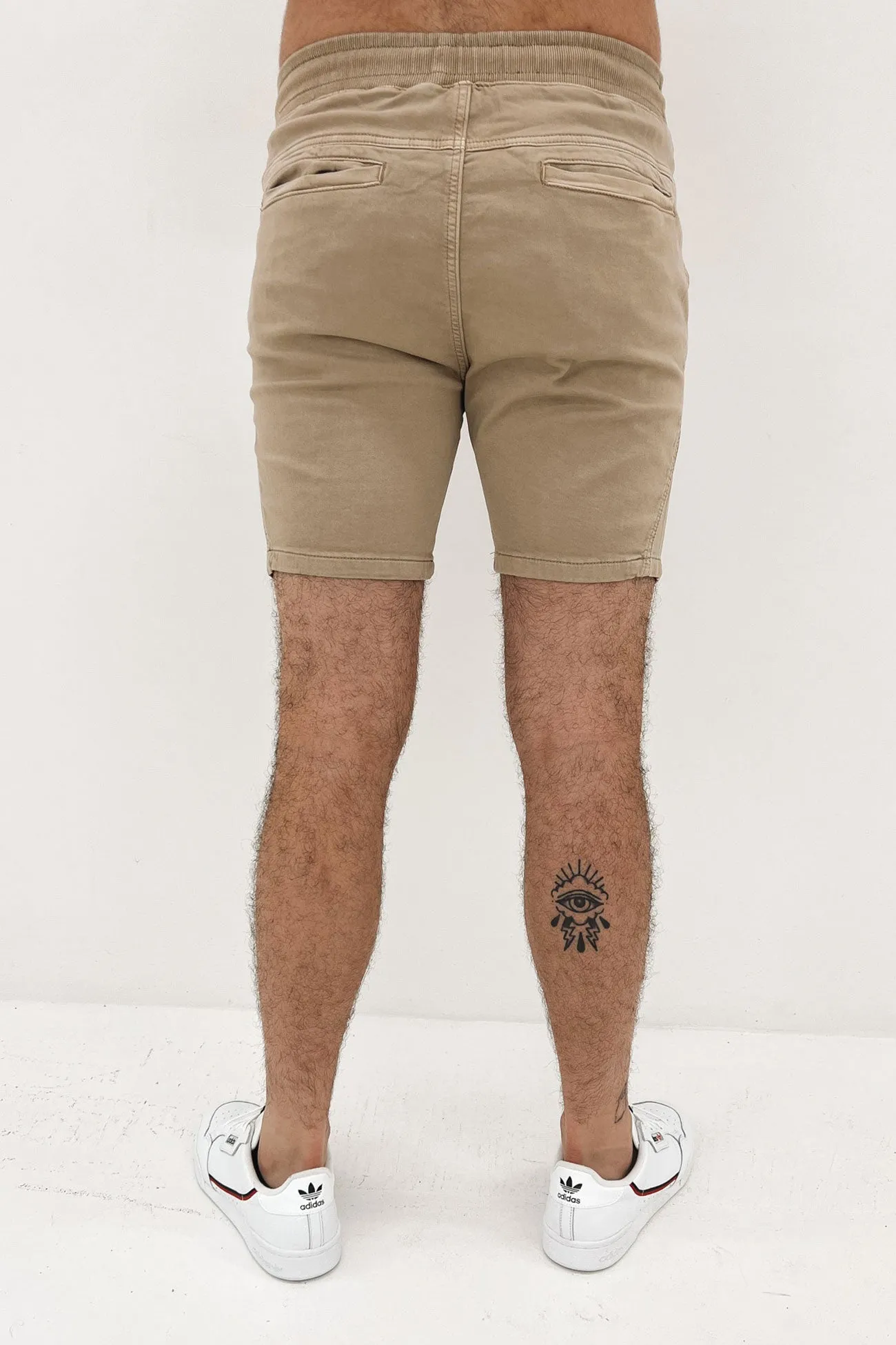 EcoFriendlyBlend Fairhaven Elastic Waist Hybrid Short Sand
