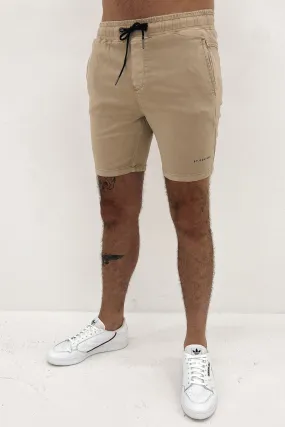OdorResistant Fairhaven Elastic Waist Hybrid Short Sand