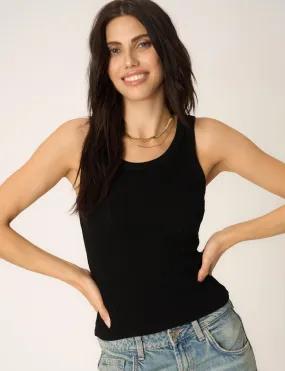 Cooper Sweater Rib Tank, Black short - term storage Non Restrictive Fit