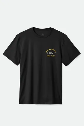 Ford Built Tough Short Sleeve Standard Tee Burnt Rubber Breathable Mesh Back
